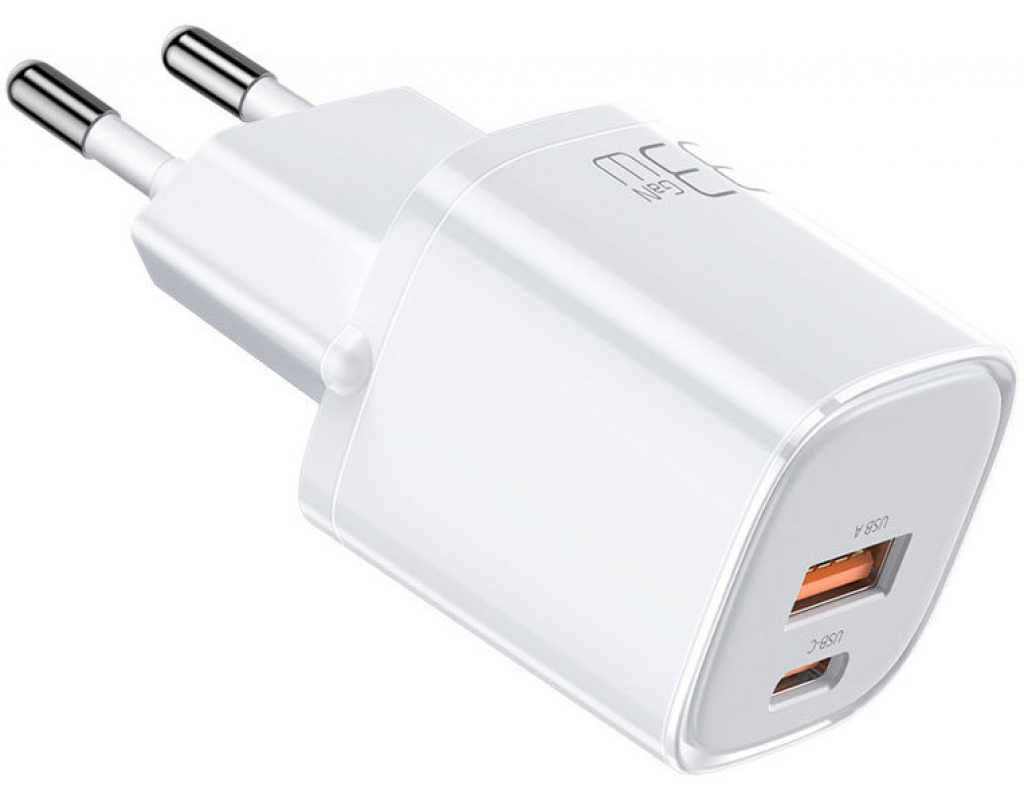 Зарядно устройство Xmart Type-C Charger +1x USB 33W 17934 White
